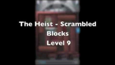 The Heist level 9 pack Scrambled Blocks Swalkthrough video gameplay tutorial iphone 4
