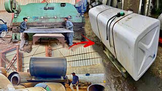 How These Fabricators make 1100 Litre Custom Fuel Tank Of Truck Trailer|| How to make Fuel Tank