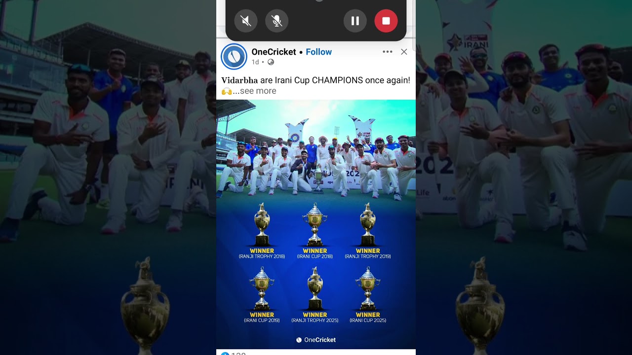 Vibarbha won Irani trophy 2025