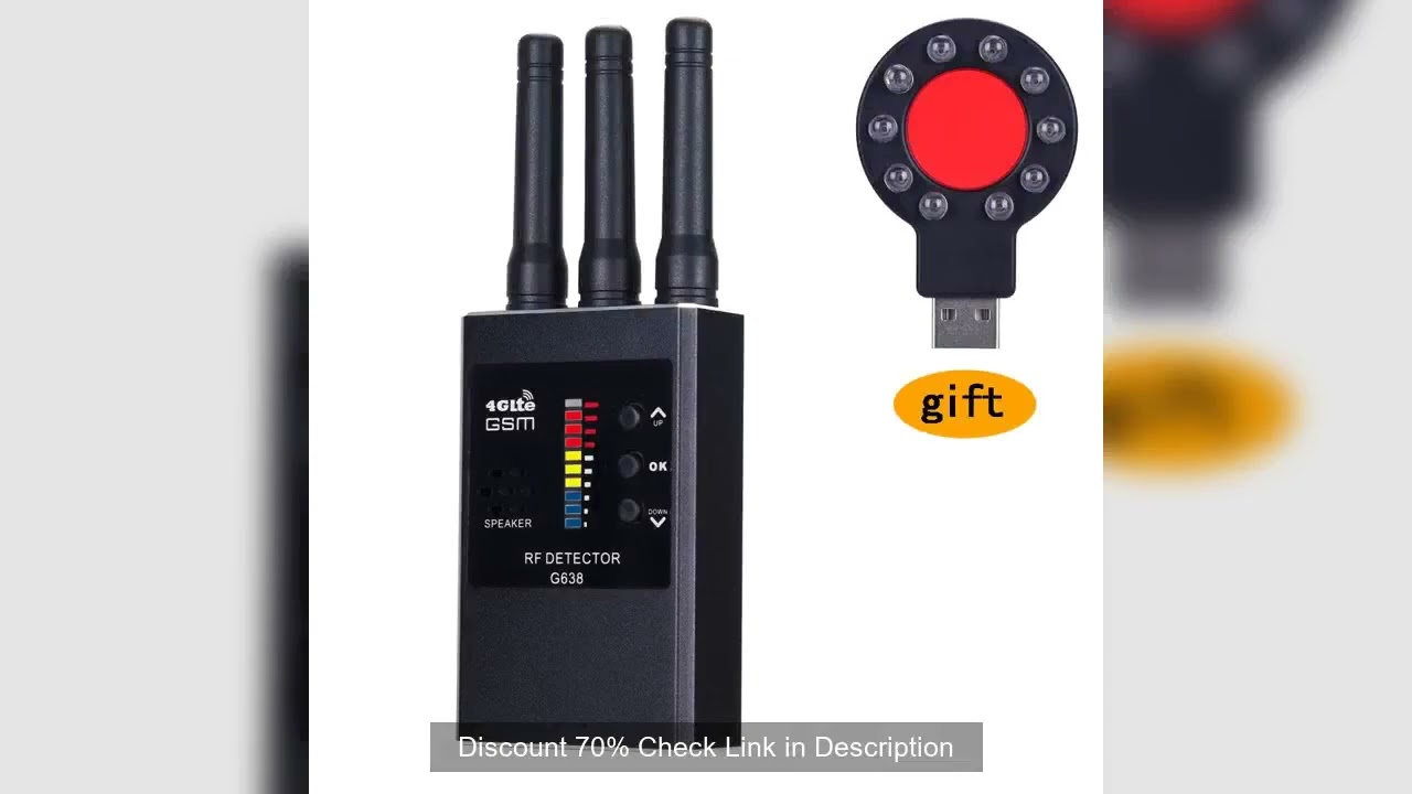 G638 Professional Anti Spy RF Signal Detector Bug GSM Audio Signal Wireless Hidden Camera Listening