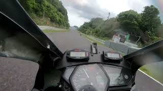 YZF-R25 鈴鹿130Ｒ転倒　2022　JP2504耐　予選