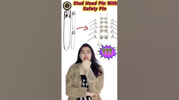 DIY Stud Head Pins Using Only Safety Pins 🧷😱| Ear Hooks | How To Make Stud Head Pins | #KateyeGirl