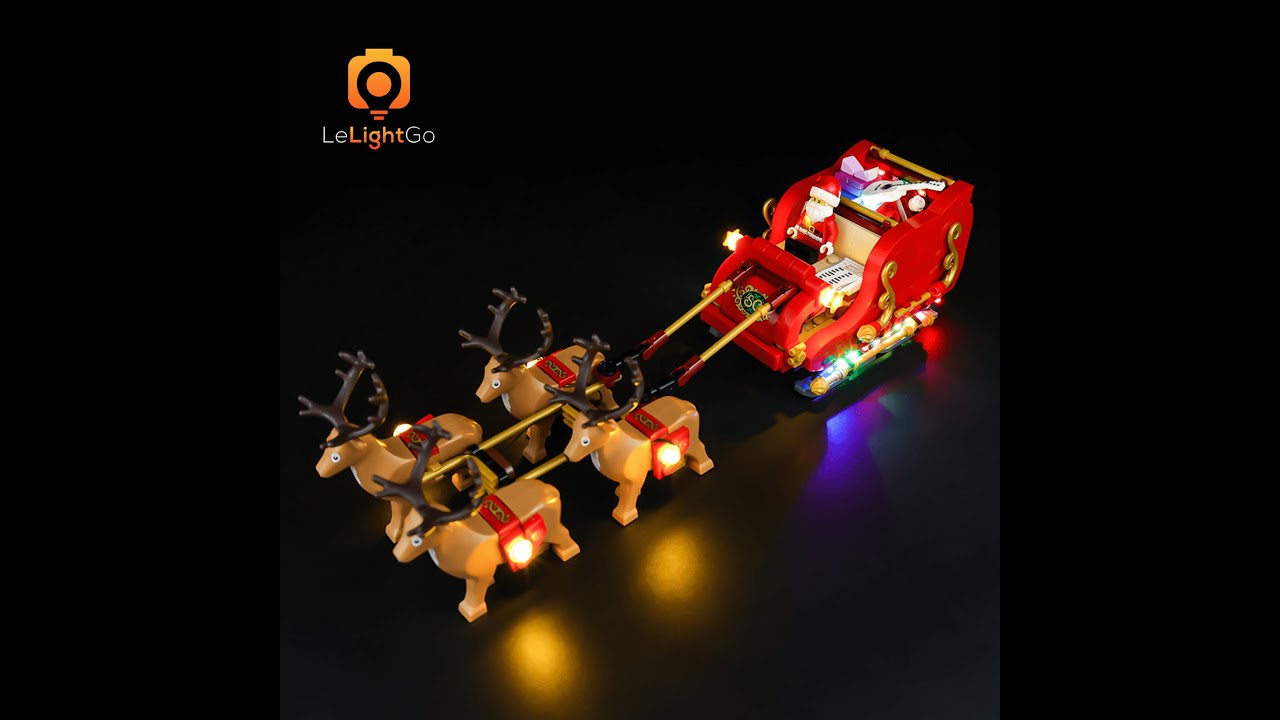 Sound Version Light Kit For Lego 40499 Santa´s Sleigh - Santa's Sleigh 40499