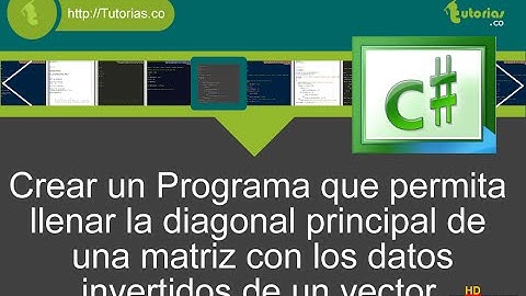 arrays – visualStudio c# (diagonal principal datos invertidos)