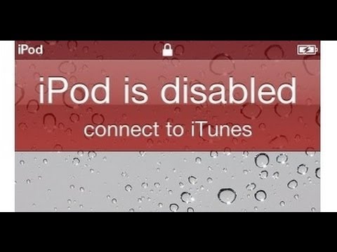 Restore DISABLED iPad iPod iPhone 6+/6/5c/5s/5/4s Forgot passcode. IOS