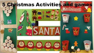 5 Christmas Classroom Activities and games for kids