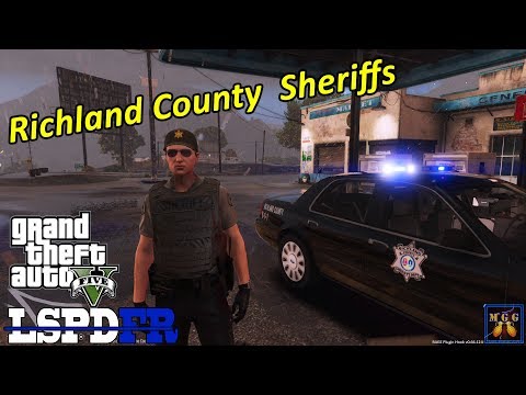 Richland County Sheriff Patrol In The Rain | GTA 5 LSPDFR Episode 392