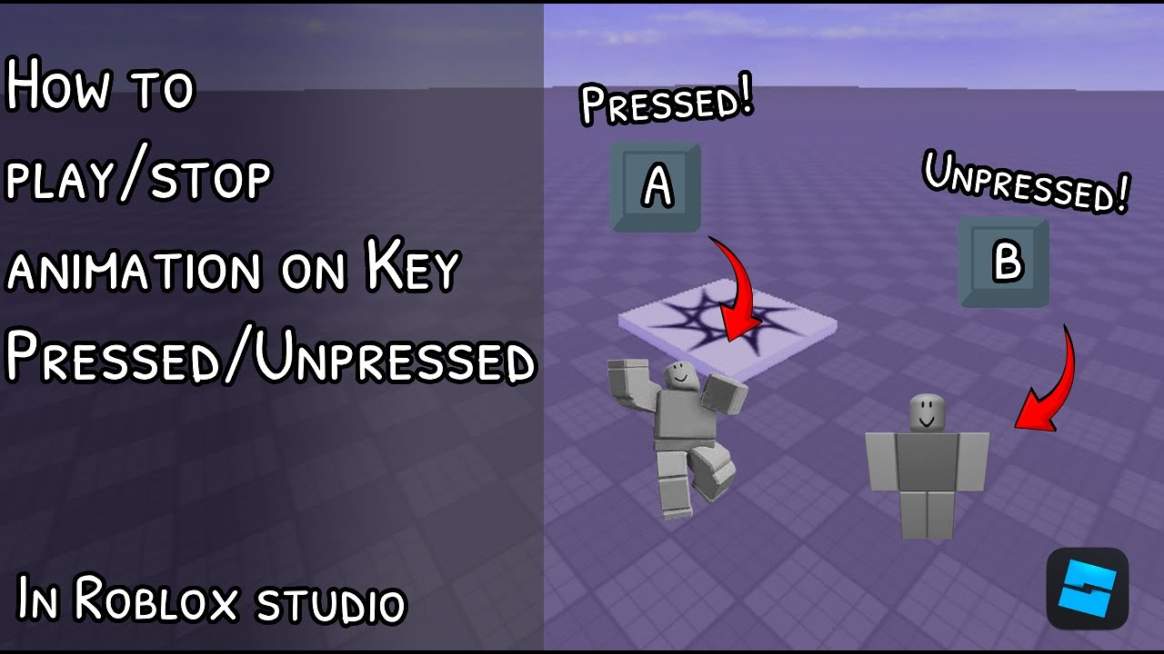 How to Play/Stop Animation on Key Pressed/Unpressed | Tutorial Roblox ...