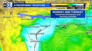 Tracking deeper tropical moisture in the Gulf