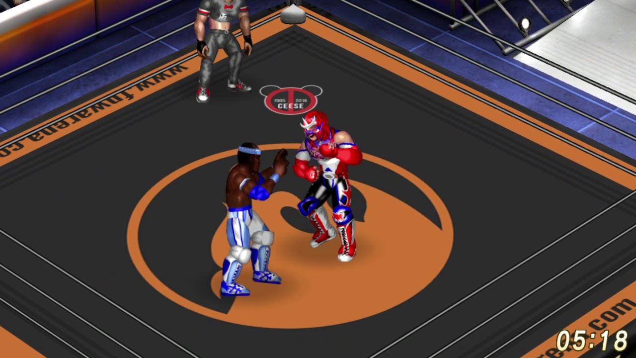 Fire Pro Wrestling World - Warena testing - FreedoM versus Julian Caesaro (100% Rating!)