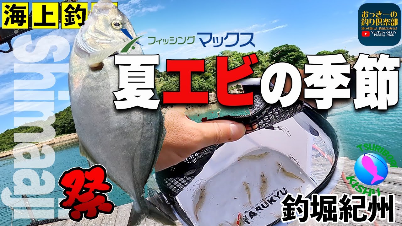 海上釣堀】よく跳ねる夏の活きエビ餌をフィッシングマックスさんで購入