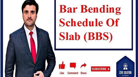 BBS of slab- Bar bending schedule of slab # using AutoCAD drawing & excel sheet