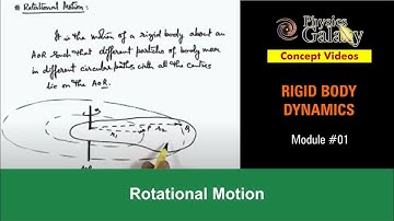 Class 11 Physics | Rigid Body Dynamics | #1 Rotational Motion | For JEE & NEET