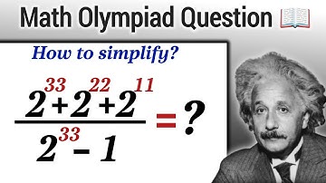 How to simplify? | Math Olympiad Question | Calculator Not Allowed