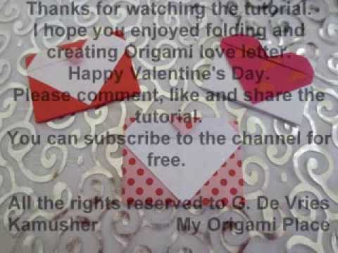 how to fold love letter for valentines day youtube how to fold a love letter