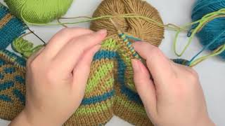 Right Double Decrease in Triple Knitting - 2020
