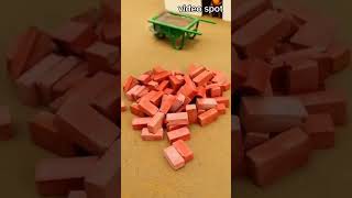 Peanut Village foreman is online!Mini brick water diversion for garden construction 👷 #uk #minihouse