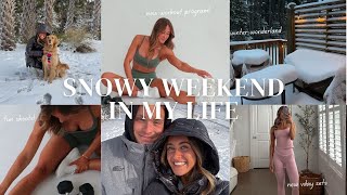 DAYS IN MY LIFE: snow in wilm! new workout program, what's in my nursing bag, home resets \u0026 more!