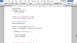Dev 03 Arrays 04 Class Object OOps Concepts