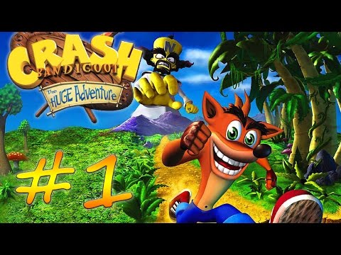 Прохождение Crash Bandicoot: The Huge Adventure (GBA) #1 - Warp Room 1 - кристаллы