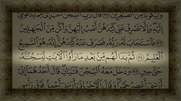 سورة يوسف مكتوبة بدون اعلانات القارئ الشيخ السديس