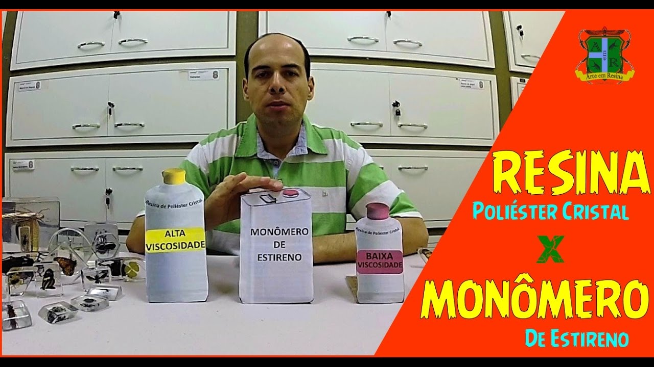 Resina de Poliéster Cristal x Monômero de Estireno - Duvidas - Arte em Resina