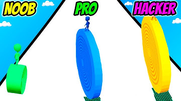 Spiral Roller Run - NOOB vs PRO vs HACKER