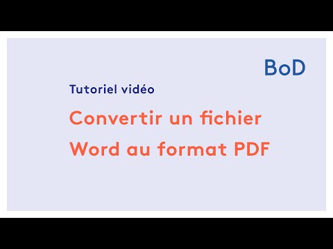Convertir un fichier