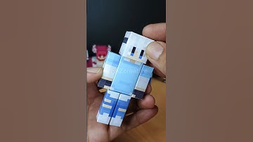 Finn from ethobot minecraft papercraft #shorts