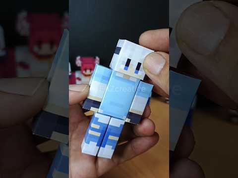 Finn from ethobot minecraft papercraft #shorts