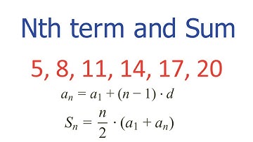 Arithmetic Sequences Made Easy - Find the Nth Term & Sum