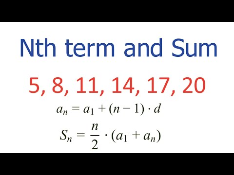 Arithmetic Sequences Made Easy - Find the Nth Term & Sum