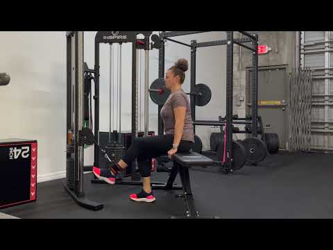 Seated Hamstring Curls with Cable Column