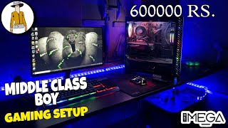 Middle Class Boy Gaming Setup Tour Worth 6Lakh 💸 | @NooBBhaskaR @GetMegaApp
