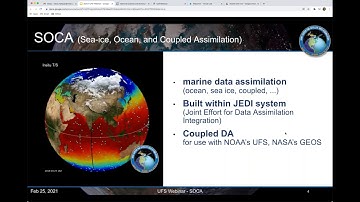 UFS Webinar Series  A JEDI Based Ocean Sea Ice  Data Assimilation System for the UFS