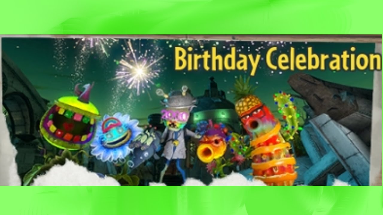Plants Vs Zombies Garden Warfare | Garden Warfare Birthday Celebration ...
