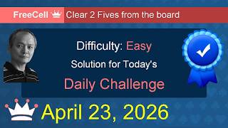 Microsoft Solitaire Collection: FreeCell - Easy - April 23, 2026