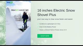 Your Winter Must-Have Itoolmax 16 Cordless Electric Snow Shovel