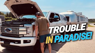 Truck Maintenance on the Road (Cape Breton Nova Scotia)