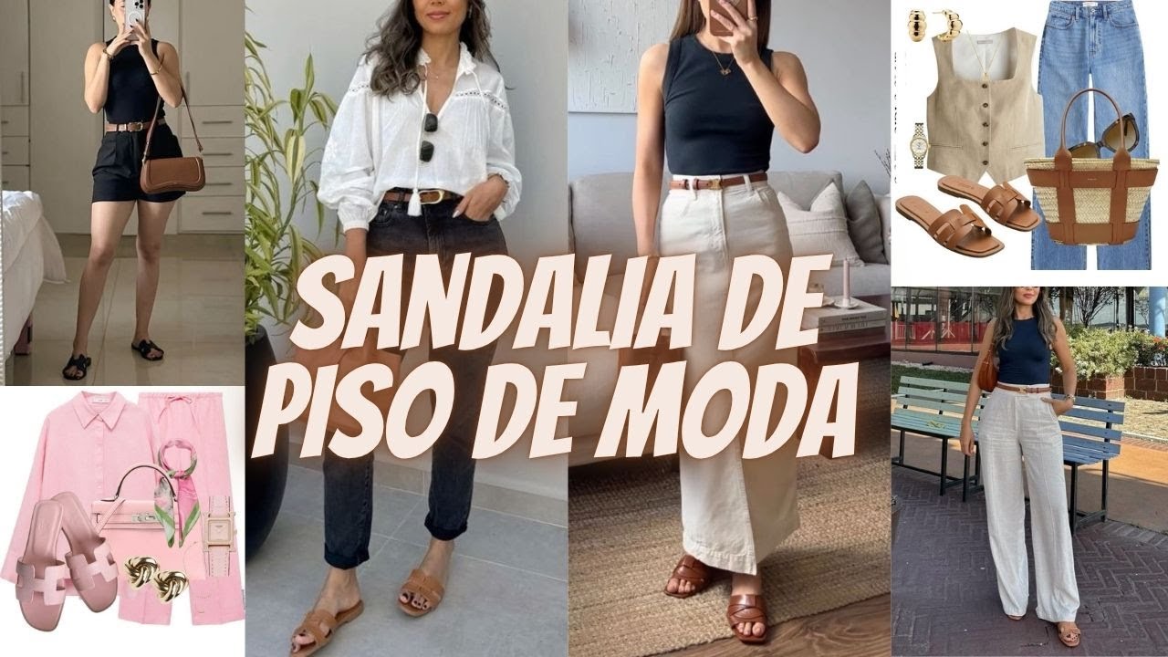 Atuendos Frescos de Verano con Sandalias de Piso🏝Cool Summer Outfits with Flat Sandals🌞