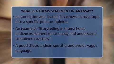 What Is A Thesis Statement In An Essay? - The Prose Path