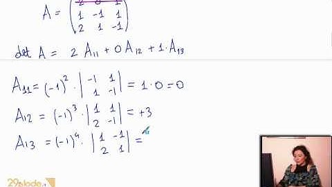 Lezioni di Algebra Lineare e Geometria - Matrici - Metodo di Laplace - 29elode.it