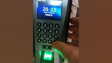 ZKTeco F18 Punch State Options