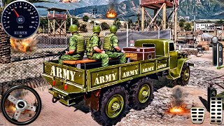 US Military Truck Driver Simulator 3D - Army Soldiers Cargo Truck Driving : Android Gameplay  screenshot 1