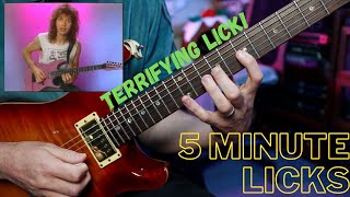 Terrifying Paul Gilbert Inspired Sequence - 5 Minute Licks