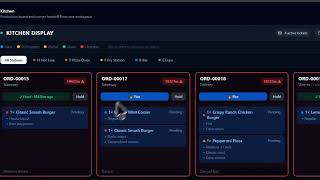 Live Kitchen Display System (KDS) &amp; Order Routing | Kliovo Dine