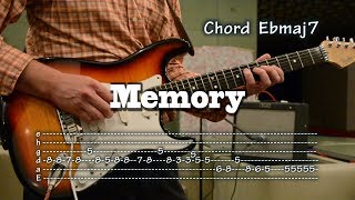 Memory Cats musical - guitar tabs and chords, como tocar, lesson, レッスン chords