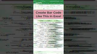 CREATE BARCODE IN EXCEL IN JUST 30 SECONDS #Shorts #excel #exceltips #finance #theexcellenttech