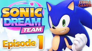 Sonic Dream Team Gameplay Walkthrough Part 1 - Scrambled Shores! Sonic & Amy!