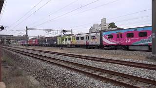 3198次區間車自斗南車站出發(2019台灣燈會在屏東彩繪列車)